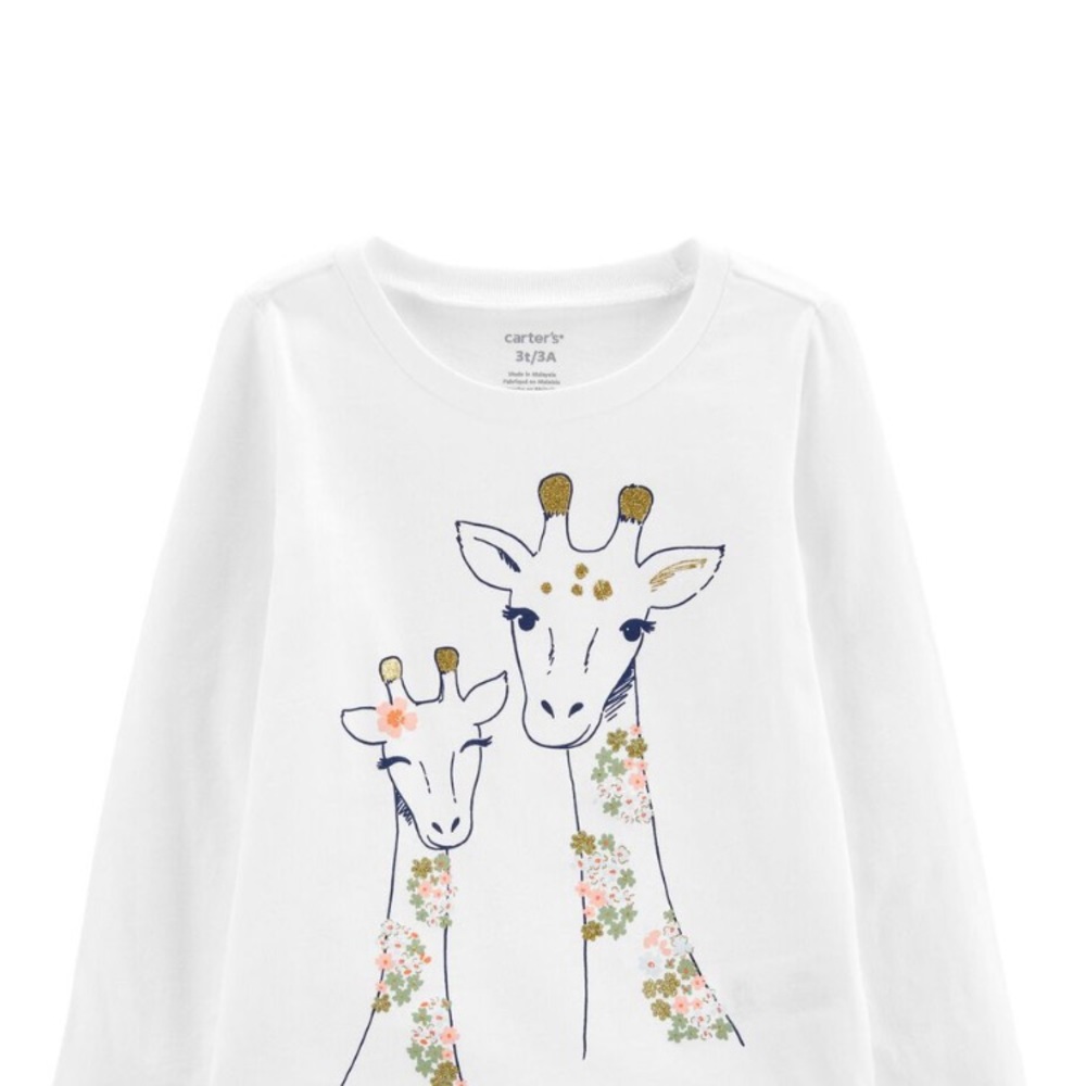2 NWT Carter’s long sleeve graphic tshirts - Picture 2 of 10